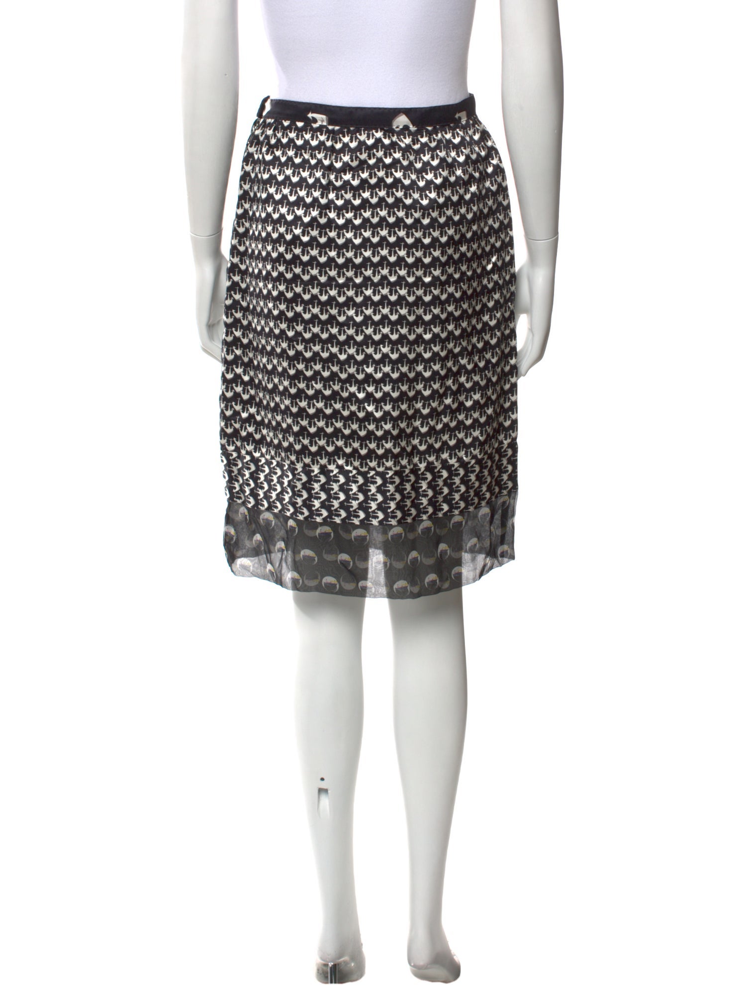 Louis Vuitton Vintage Knee-Length Skirt